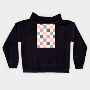 Summer Checkerboard Pattern Retro Vintage Kids Hoodie